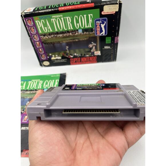 PGA Tour Golf Super Nintendo SNES Complete with Manual VTG Video Game - Picture 12 of 14